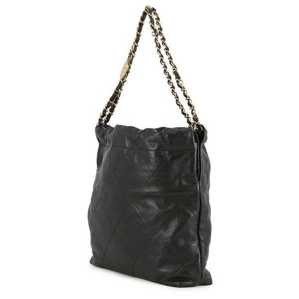 シャネル ハンドバッグ CHANEL 22 マトラッセ スモール グレインドカーフスキン AS3260 CHANEL ポーチ付き 黒