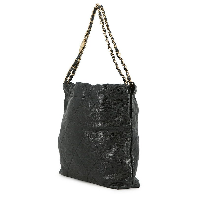 シャネル ハンドバッグ CHANEL 22 マトラッセ スモール グレインドカーフスキン AS3260 CHANEL ポーチ付き 黒