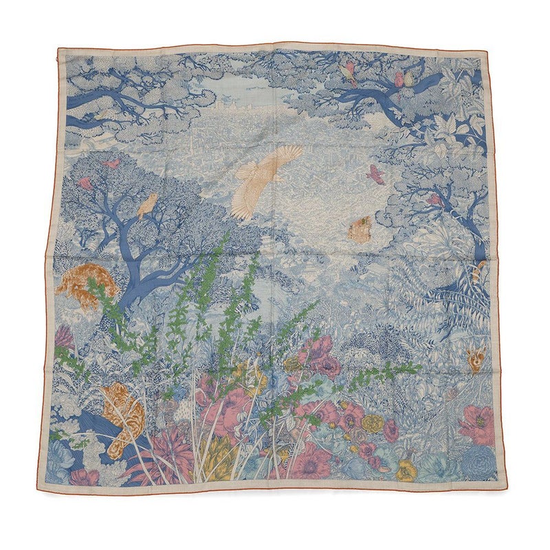 エルメス ストール カレ140 カレジェアン 自然回帰 Retour a la Nature HERMES