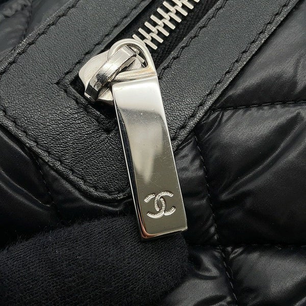 シャネル トートバッグ  コココクーン ココマーク マトラッセ スモール PM ナイロン A48610 CHANEL バッグ 黒