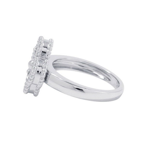 ヴァンクリーフ&アーペル リング ヴィンテージ アルハンブラ リング ギヨシェ K18WGホワイトゴールド サイズ54 VCARP9XI00 指輪