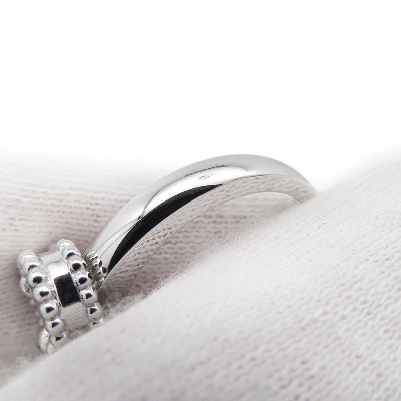 ヴァンクリーフ&アーペル リング ヴィンテージ アルハンブラ リング ギヨシェ K18WGホワイトゴールド サイズ54 VCARP9XI00 指輪