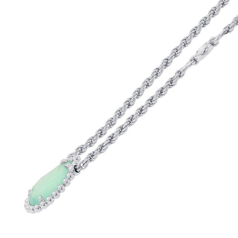 ブシュロン ネックレス セルパンボエム ペンダント エクストラスモール アクアプレーズ 1P 0.78ct/ダイヤ 8P 計0.03ct K18WG JPN00654