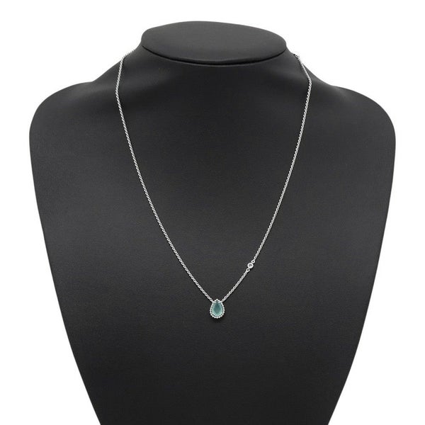 ブシュロン ネックレス セルパンボエム ペンダント エクストラスモール アクアプレーズ 1P 0.78ct/ダイヤ 8P 計0.03ct K18WG JPN00654