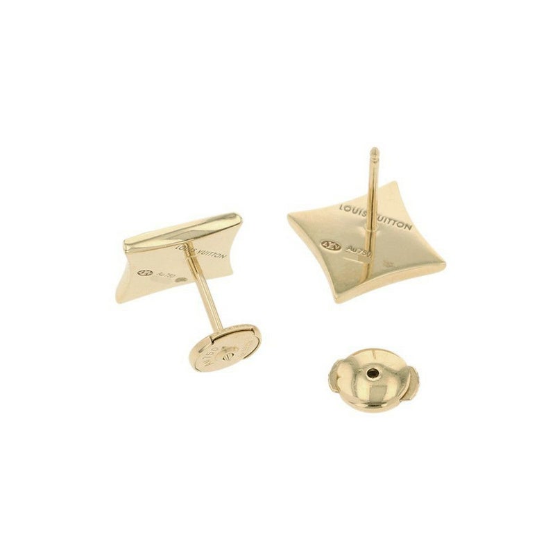 ルイヴィトン ピアス スター カラー フロッサム BB アマゾナイト K18YGイエローゴールド Q16641 LOUIS VUITTON