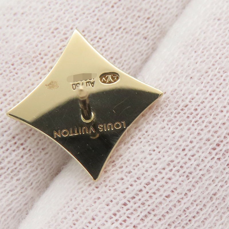 ルイヴィトン ピアス スター カラー フロッサム BB アマゾナイト K18YGイエローゴールド Q16641 LOUIS VUITTON