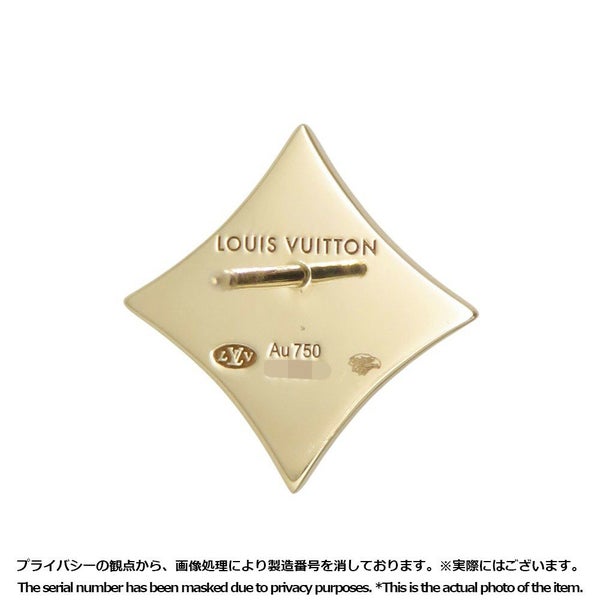 ルイヴィトン ピアス スター カラー フロッサム BB アマゾナイト K18YGイエローゴールド Q16641 LOUIS VUITTON