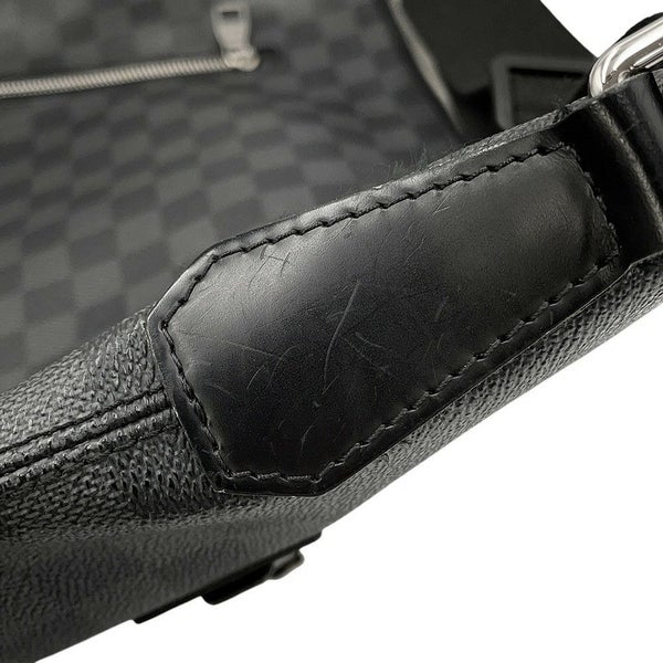 ルイヴィトン ショルダーバッグ ダミエ・グラフィット ミックGM N41105 LOUIS VUITTON ヴィトン バッグ メンズ 黒 ブラック