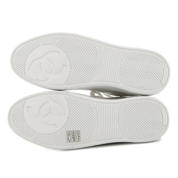シャネル スニーカー ココマーク レディースサイズ38 カーフスキン G46733 CHANEL 靴 白