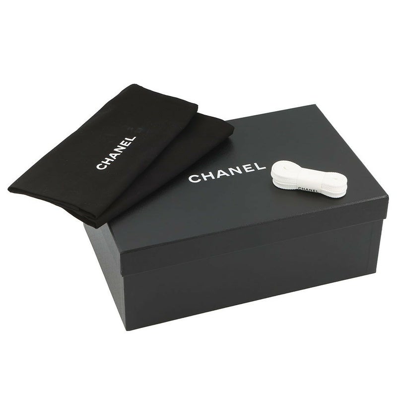 シャネル スニーカー ココマーク レディースサイズ38 カーフスキン G46733 CHANEL 靴 白