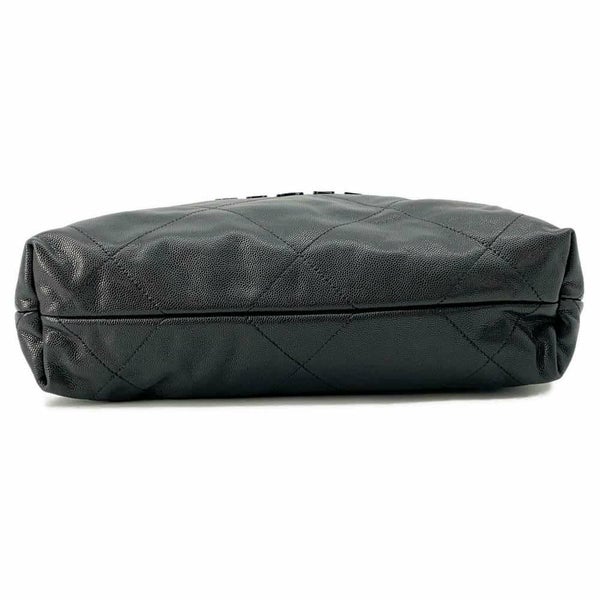 シャネル チェーンショルダーバッグ CHANEL22 スモール ソフトキャビアスキン AS3260 CHANEL ポーチ付き 黒