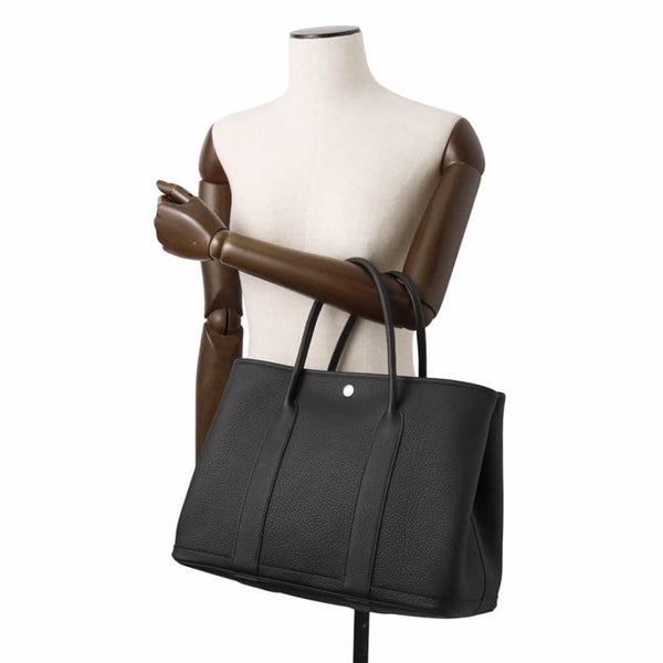 エルメス トートバッグ ガーデンパーティPM ブラック/シルバー金具 ネゴンダ W刻印