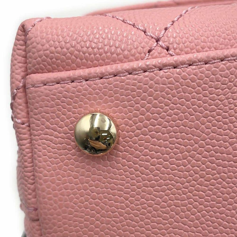 シャネル ハンドバッグ マトラッセ ココマーク ココハンドル キャビアスキン A92990 CHANEL 2wayショルダーバッグ