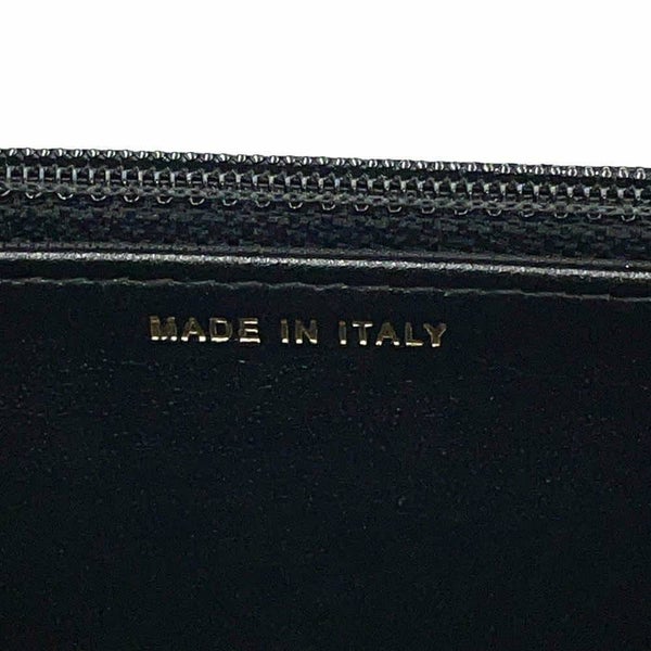 シャネル チェーンウォレット ココマーク フェイクパール カーフレザー CHANEL 黒 財布