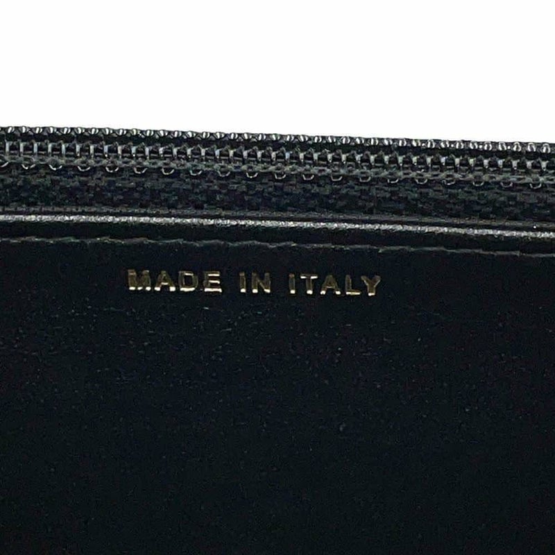 シャネル チェーンウォレット ココマーク フェイクパール カーフレザー CHANEL 黒 財布