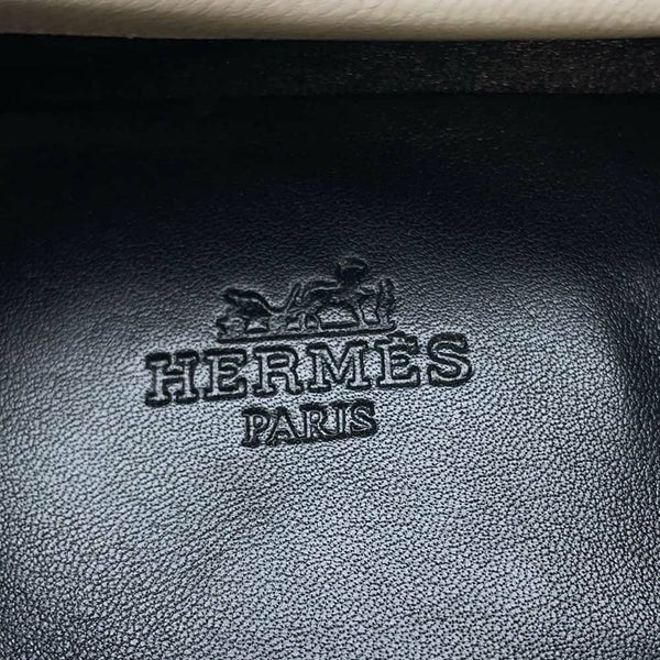 エルメス モカシン ロワイヤル フリンジ レディースサイズ37 1/2 HERMES 靴 ローファー 白