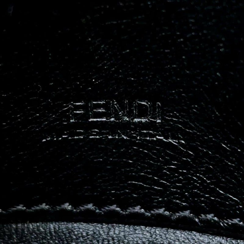 フェンディ バッグチャーム ナノ バゲット ファー 7AR844 FENDI 2wayチェーンショルダーバッグ 黒