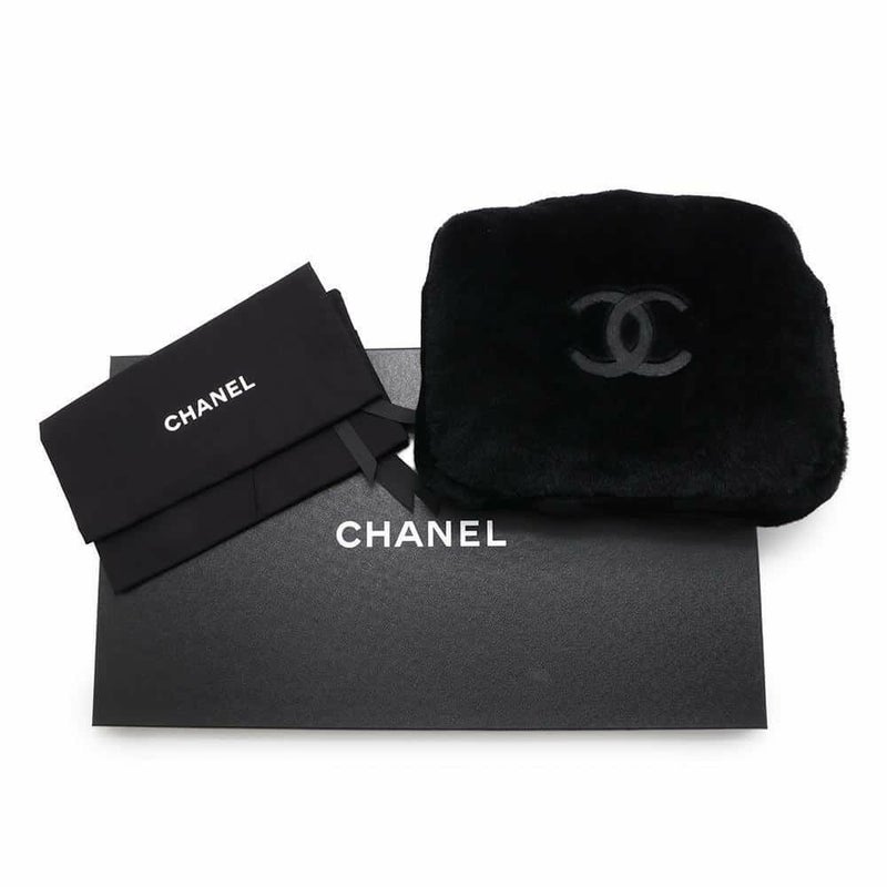 シャネル サンダル ココマーク シアリングラムスキン レディースサイズ36C G45984 CHANEL ポーチ付き 黒