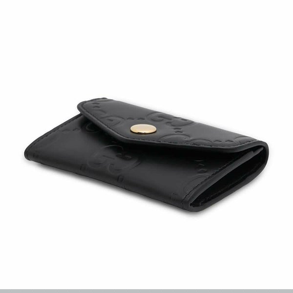グッチ カードケース GG レザー 772792 GUCCI 財布 パスケース 名刺入れ 黒