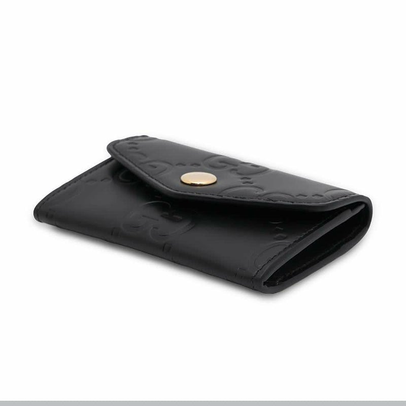 グッチ カードケース GG レザー 772792 GUCCI 財布 パスケース 名刺入れ 黒
