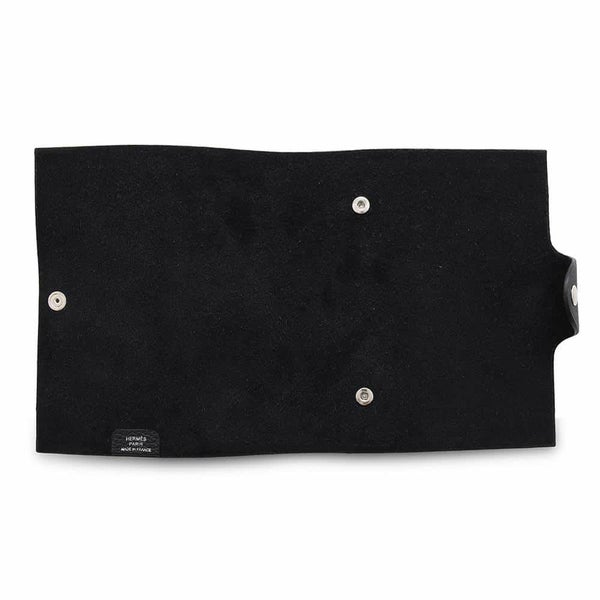 エルメス ノートカバー ユリスPM ブラック/シルバー金具 トゴ B刻印 HERMES カバー 黒