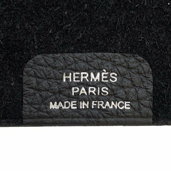 エルメス ノートカバー ユリスPM ブラック/シルバー金具 トゴ B刻印 HERMES カバー 黒