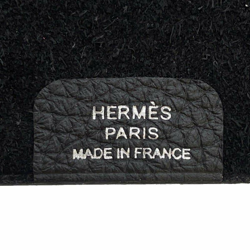 エルメス ノートカバー ユリスPM ブラック/シルバー金具 トゴ B刻印 HERMES カバー 黒