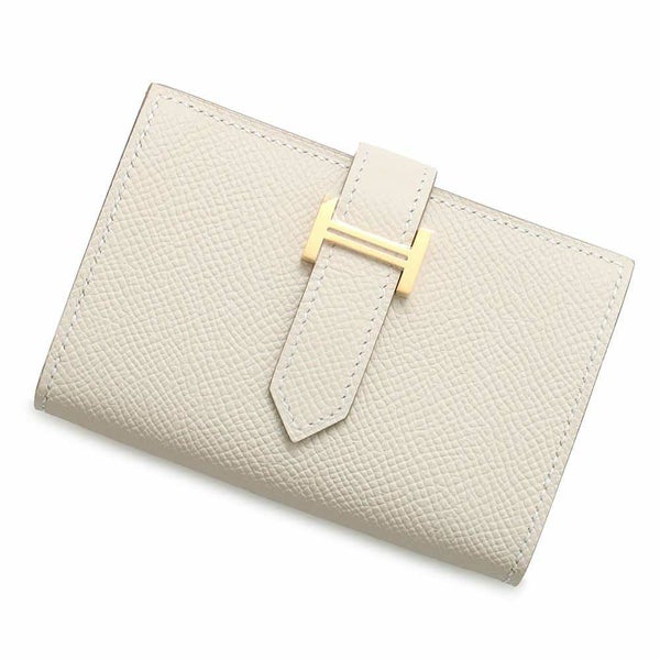 エルメス カードケース ベアン ミニ クレ/ゴールド金具 エプソン W刻印 HERMES 名刺入れ