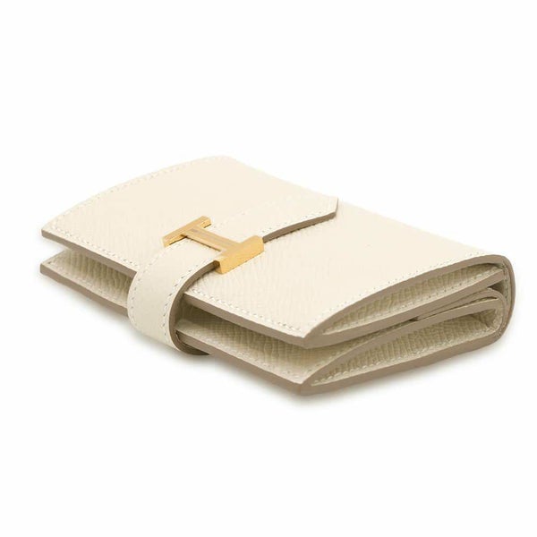エルメス カードケース ベアン ミニ クレ/ゴールド金具 エプソン W刻印 HERMES 名刺入れ
