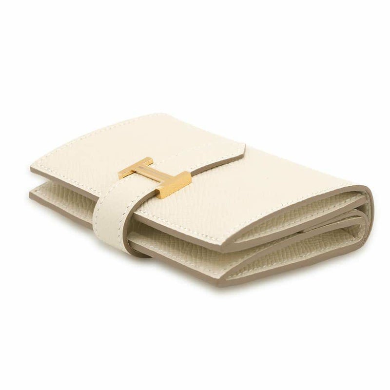 エルメス カードケース ベアン ミニ クレ/ゴールド金具 エプソン W刻印 HERMES 名刺入れ