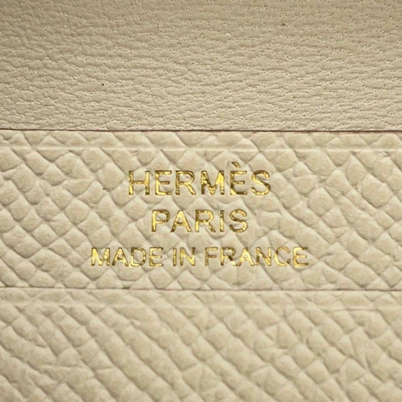エルメス カードケース ベアン ミニ クレ/ゴールド金具 エプソン W刻印 HERMES 名刺入れ