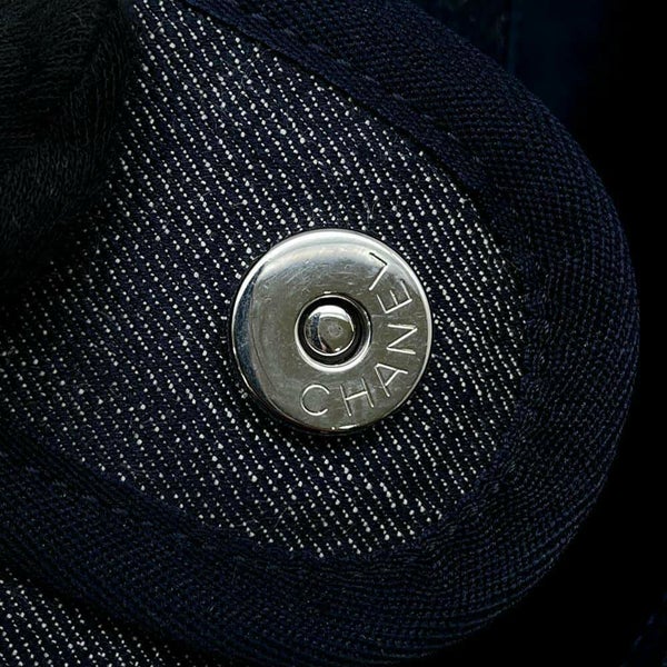 シャネル トートバッグ ドーヴィル ミディアム キャンバス スパンコール A67001 CHANEL チェーントート