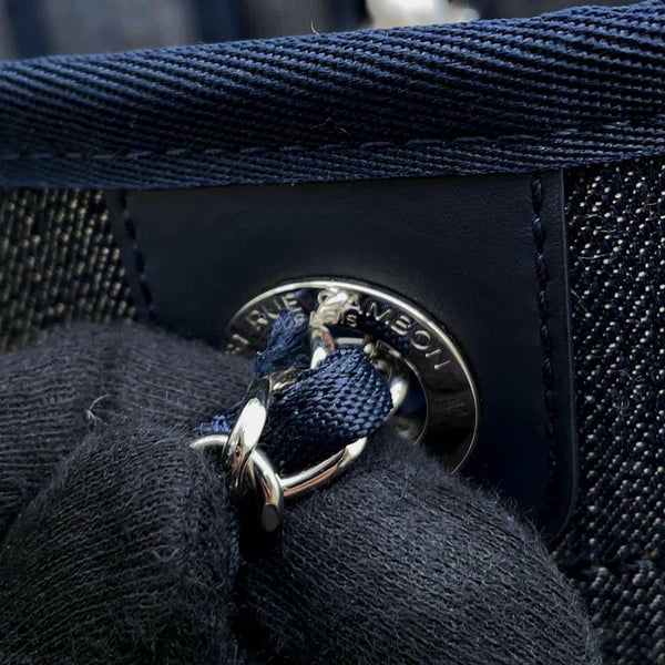 シャネル トートバッグ ドーヴィル ミディアム キャンバス スパンコール A67001 CHANEL チェーントート