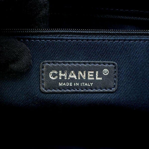 シャネル トートバッグ ドーヴィル ミディアム キャンバス スパンコール A67001 CHANEL チェーントート