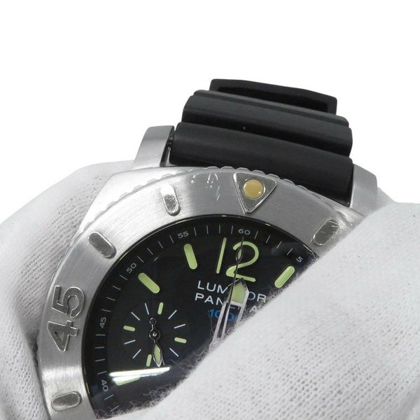 パネライ ルミノール サブマーシブル クロノグラフ 世界限定1000本 PAM00187 PANERAI 腕時計 メンズ 黒文字盤