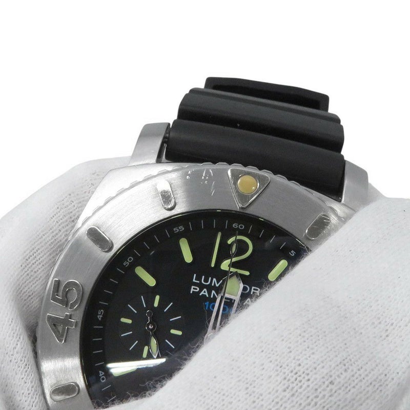 パネライ ルミノール サブマーシブル クロノグラフ 世界限定1000本 PAM00187 PANERAI 腕時計 メンズ 黒文字盤