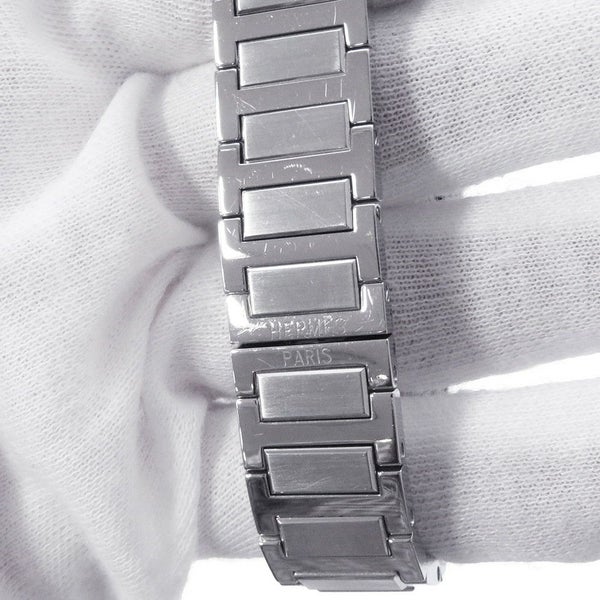 エルメス タンデム TA1.230 タンデム ダイヤベゼル HERMES 腕時計 シルバー文字盤 クォーツ