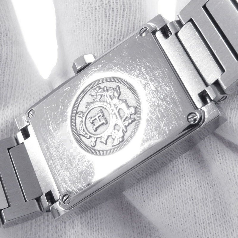 エルメス タンデム TA1.230 タンデム ダイヤベゼル HERMES 腕時計 シルバー文字盤 クォーツ