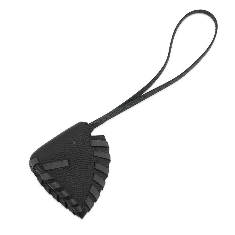 エルメス バッグチャーム シュバル トレッセ ブラック エプソン K刻印 HERMES チャーム 黒