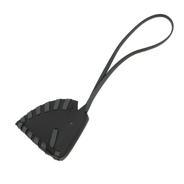 エルメス バッグチャーム シュバル トレッセ ブラック エプソン K刻印 HERMES チャーム 黒