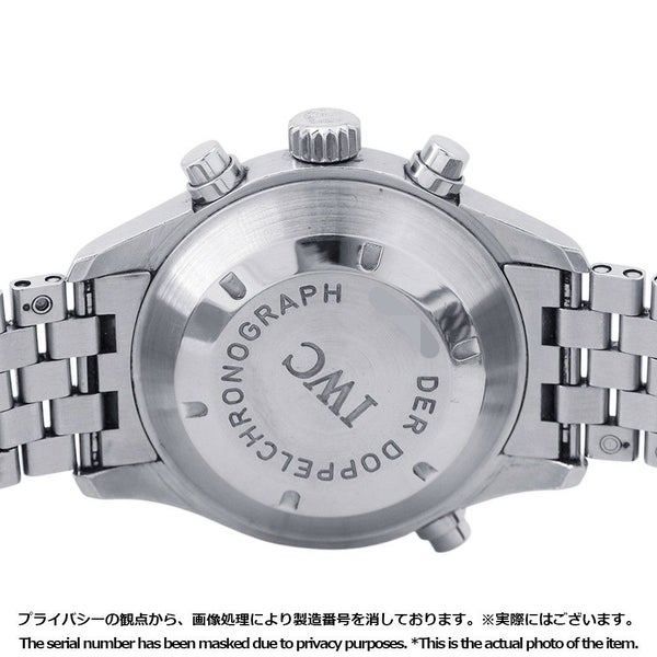 IWC ドッペルクロノグラフ IW371319 腕時計 黒文字盤