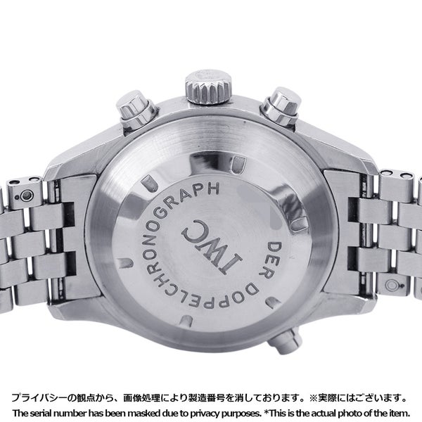 IWC ドッペルクロノグラフ IW371319 腕時計 黒文字盤