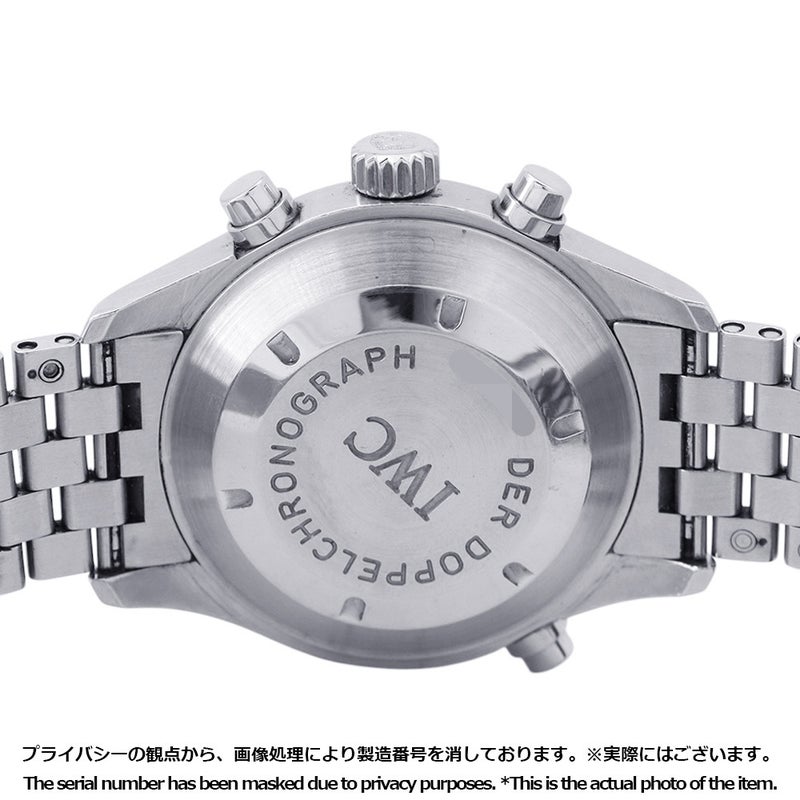 IWC ドッペルクロノグラフ IW371319 腕時計 黒文字盤