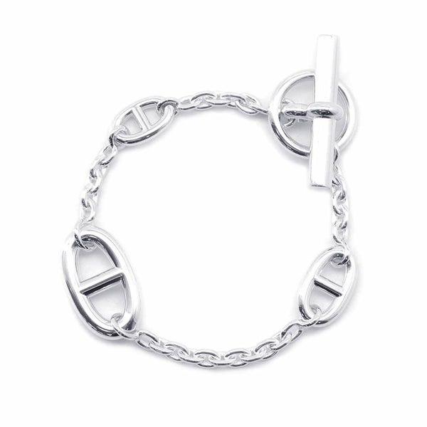 エルメス ブレスレット シェーヌダンクル ファランドール SV925シルバー サイズST HERMES ジュエリー