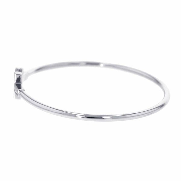 ティファニー ブレスレット Tワイヤー ブレスレット ダイヤモンド 計0.24ct K18WGホワイトゴールド サイズL 60010749 バングル