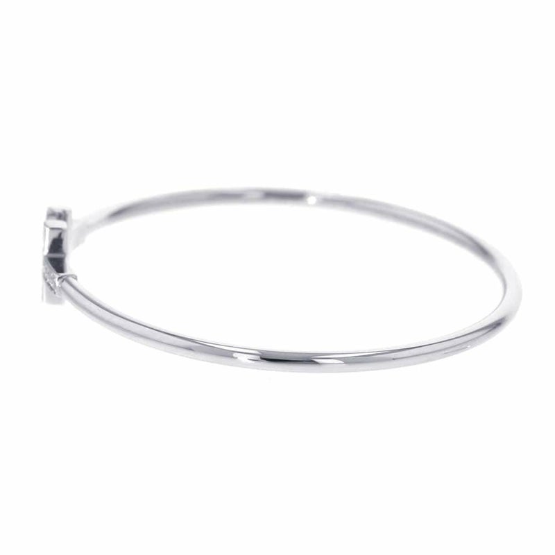 ティファニー ブレスレット Tワイヤー ブレスレット ダイヤモンド 計0.24ct K18WGホワイトゴールド サイズL 60010749 バングル