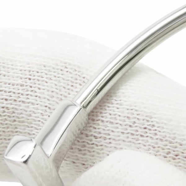 ティファニー ブレスレット Tワイヤー ブレスレット ダイヤモンド 計0.24ct K18WGホワイトゴールド サイズL 60010749 バングル