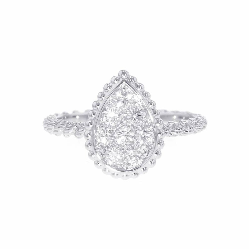 ブシュロン リング セルパンボエム リング スモール ダイヤモンド 8P 計0.32ct K18WGホワイトゴールド サイズ51 指輪 ジュエリー