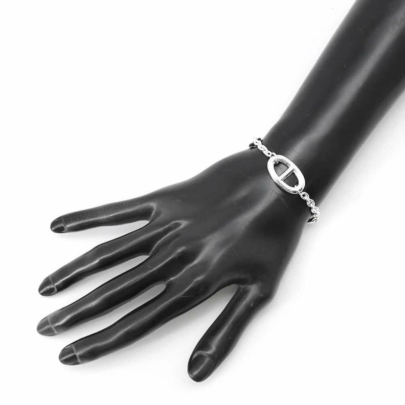 エルメス ブレスレット シェーヌダンクル ファランドール SV925シルバー サイズSH HERMES ジュエリー