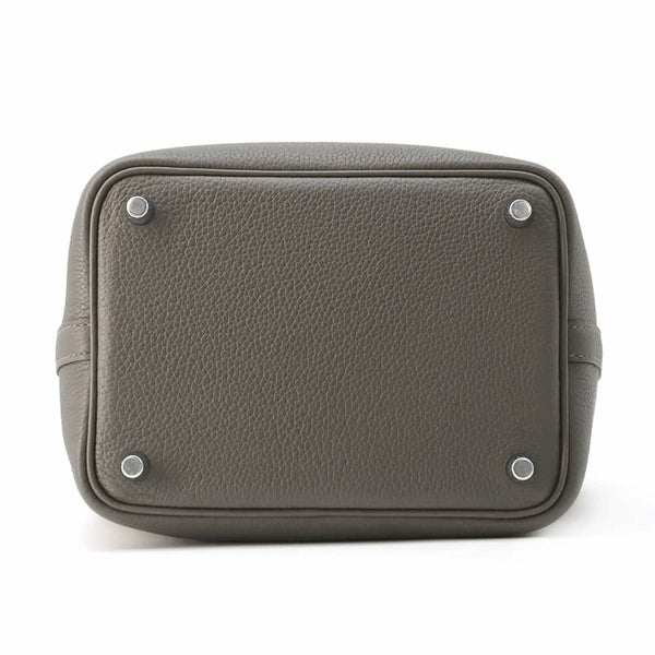 エルメス ハンドバッグ ピコタンロックPM グラファイト/シルバー金具 トリヨンモーリス U刻印